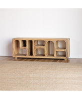 The Gileteen Handmade Solid Mango Wood Media TV Unit